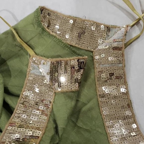 XL VTG vintage  cocomo gold sequin cami tank - Picture 3 of 9